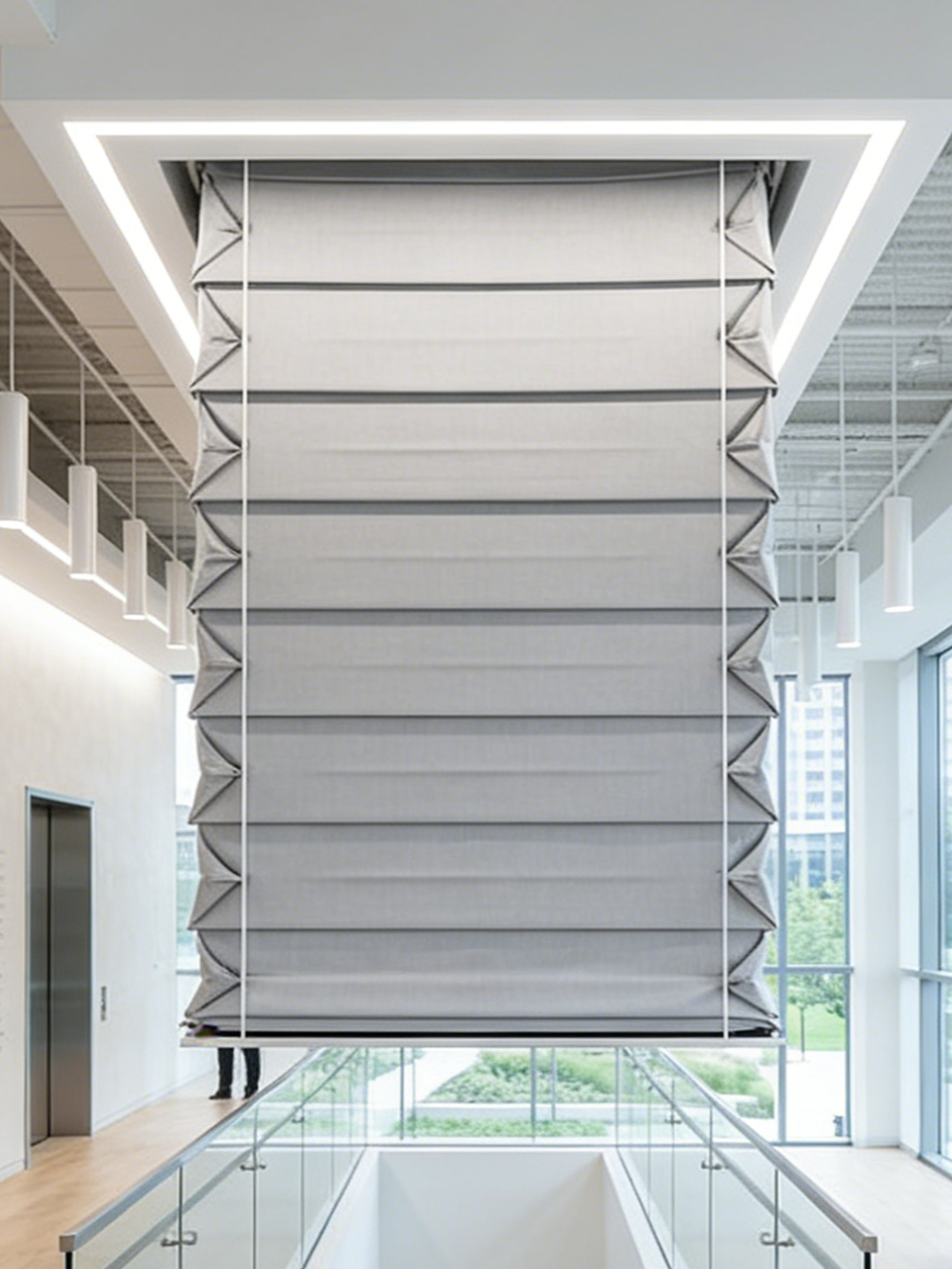 EN歐標單（dān）簾無機防火非隔熱折疊門